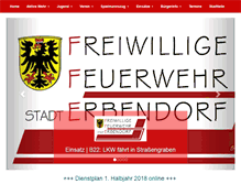 Tablet Screenshot of ffw-erbendorf.de